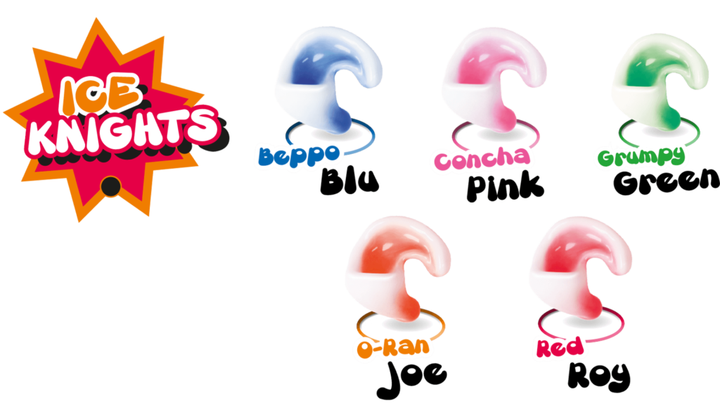 Verschiedene Otoplastiken der Serie IceKnights, insbesondere für Kinder