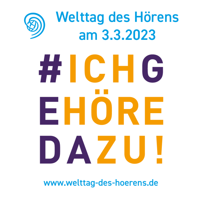 Grafik des Weltags des Hörens.
